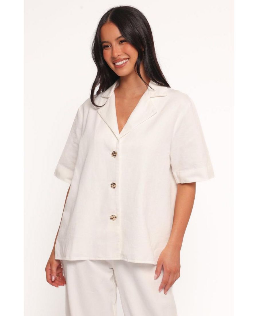 

Женская джинсовая рубашка Odelia Petal and Pup, Off white