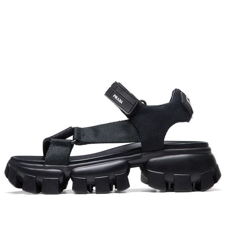Сандалии (WMNS) PRADA Sporty Woven Nylon Tape Sandals 'Black', черный