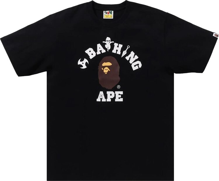 

Футболка BAPE Ninja College 'Black', черный