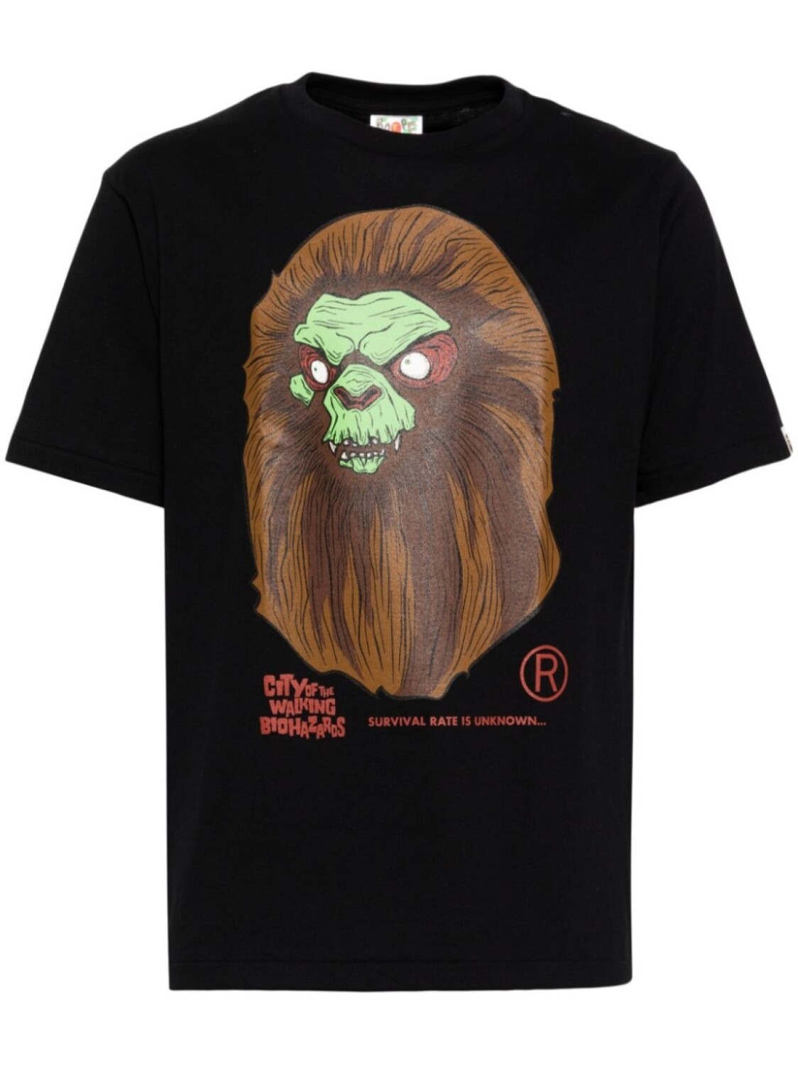 

Футболка с принтом A BATHING APE, черный