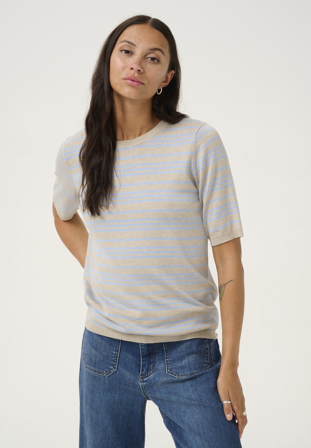 

Футболка с принтом LIZZA STRIPED Kaffe, синий
