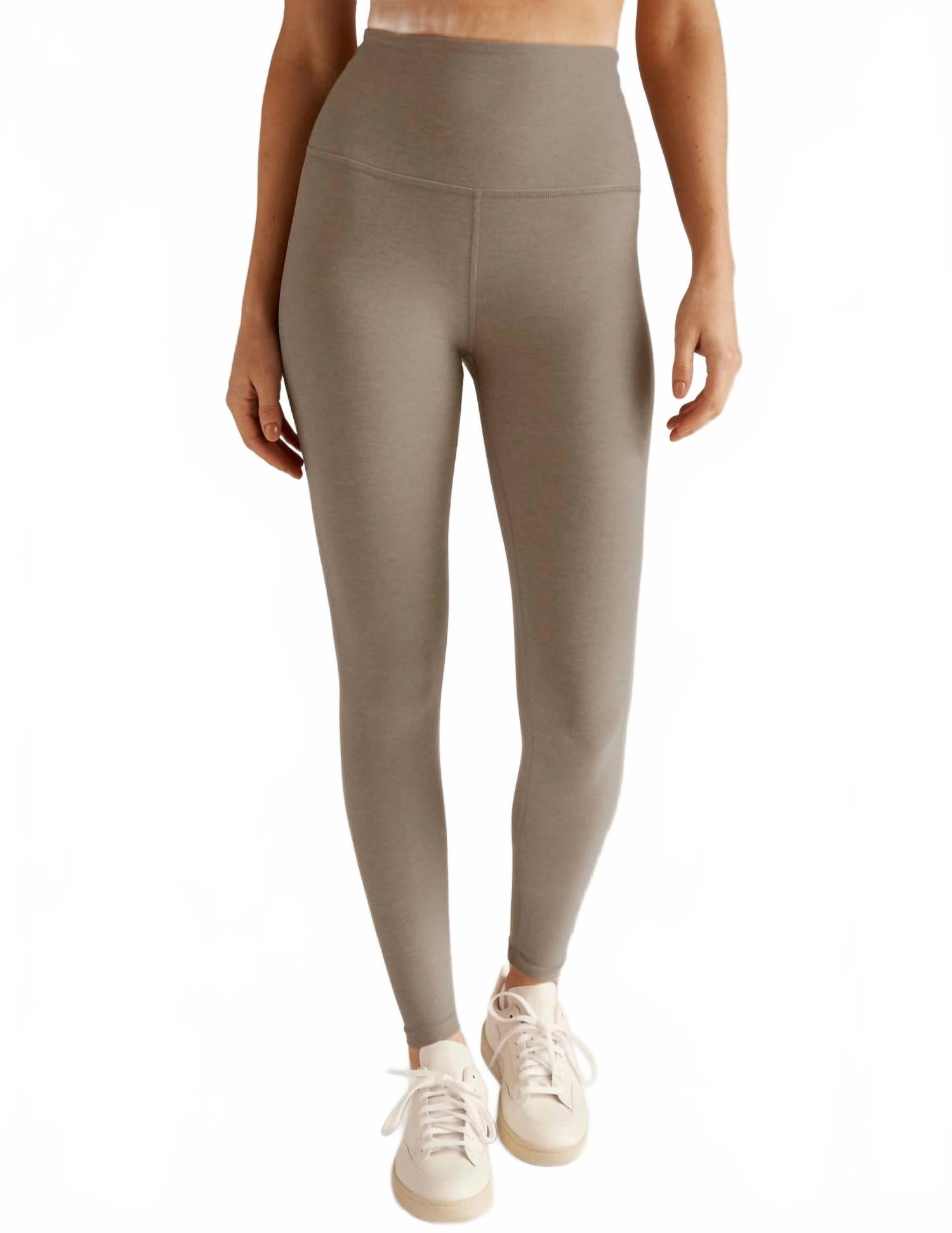 

BEYOND YOGA Леггинсы Spacedye Caught In The Midi с высокой талией, цвет «березовый вереск»