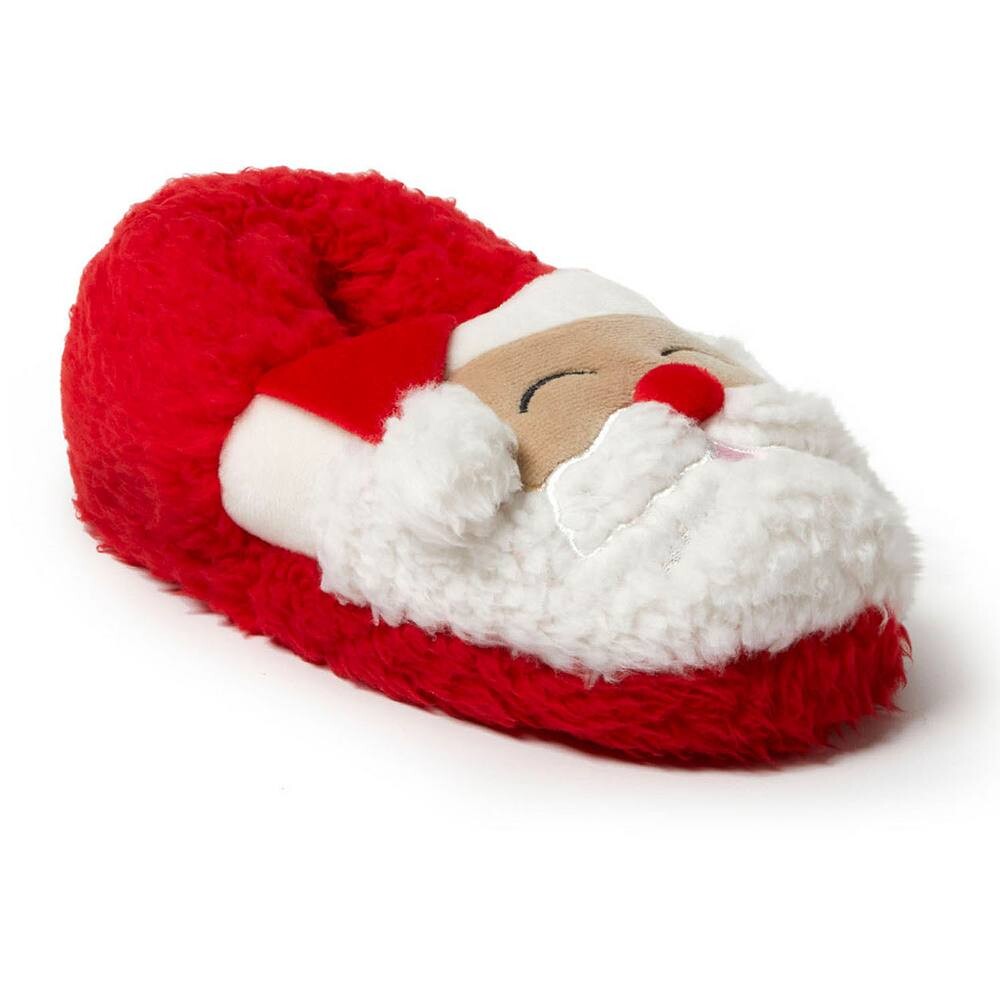 

Тапочки с закрытой спиной Dearfoams Emery Little Kids Critter, цвет Santa