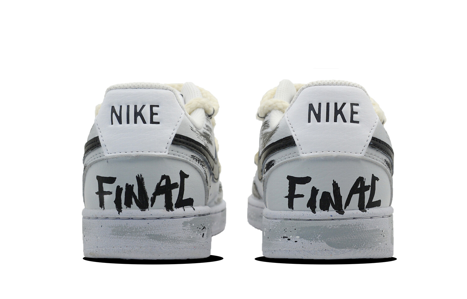 Мужские кроссовки для скейтбординга Nike Court Vision 1, Black/White/Gray — фото 3