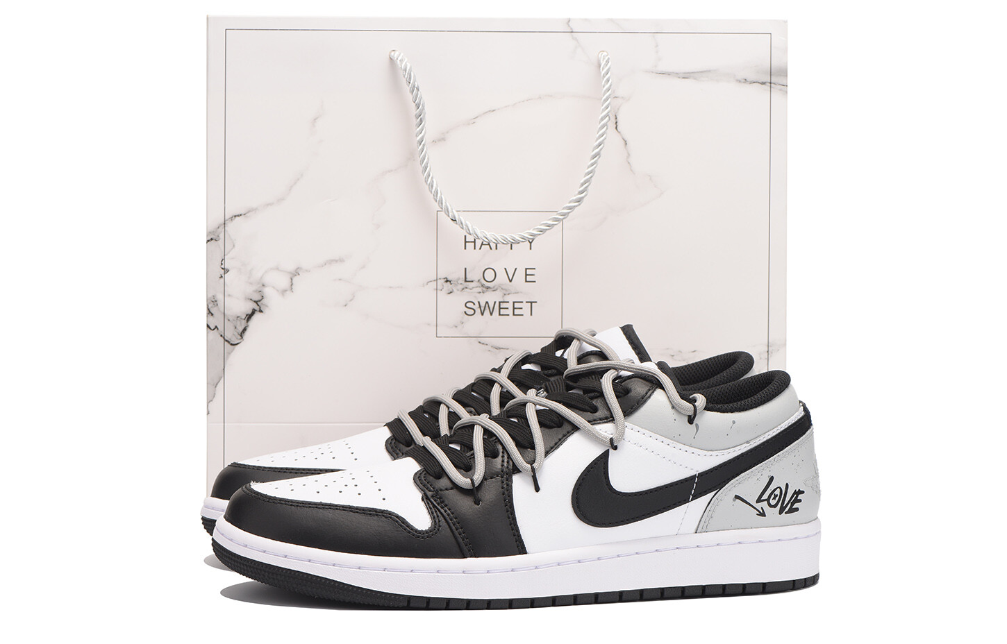 

Кроссовки Air Jordan 1 Vintage Basketball Shoes Men Low-top Gray, светло-серый