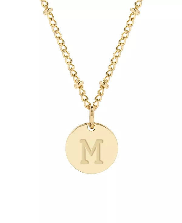 

Подвеска Madeline с инициалом, покрытая 14-каратным золотом Brook & York, gold-m