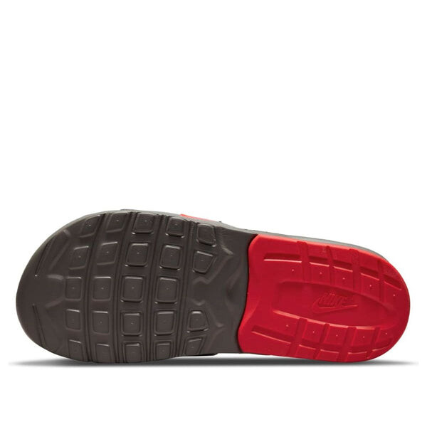 Тапочки air max camden slide 'flat pewter siren red' Nike, серый — фото 4
