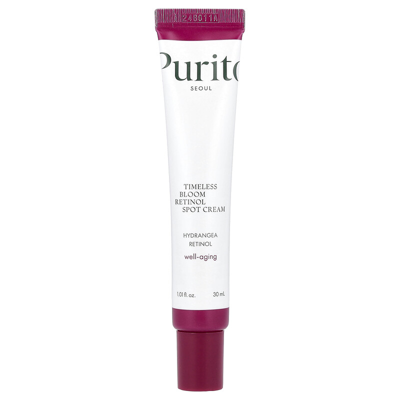 

Purito, Timeless Bloom, крем против точечного применения с ретинолом, 30 мл (1,01 жидк. унц.)