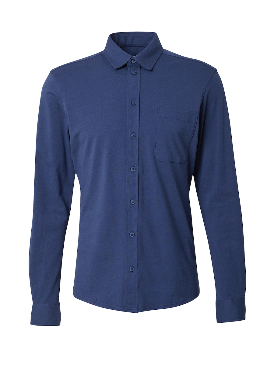

Рубашка на пуговицах классического кроя BLEND BHALO, темно-синий