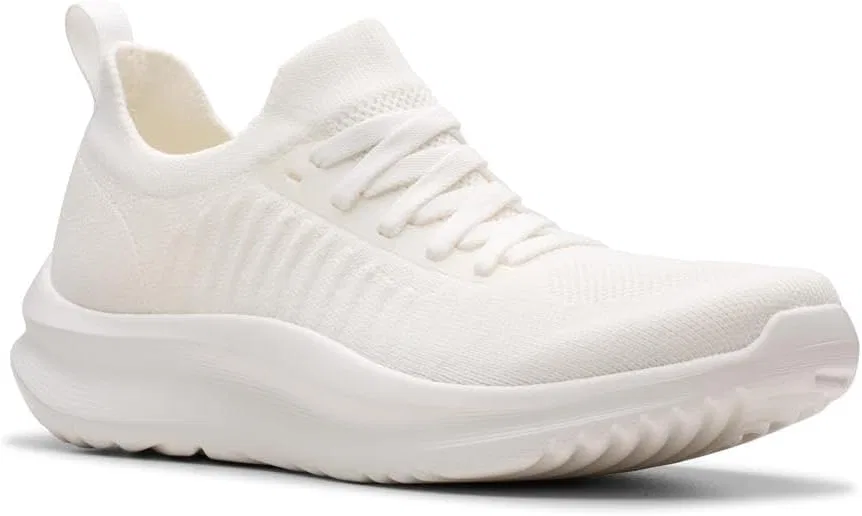 Женские кружевные туфли Clarks Solevana, White — фото 4