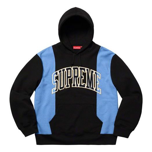 

Толстовка fw19 week 4 paneled arc hooded sweatshirt Supreme, черный