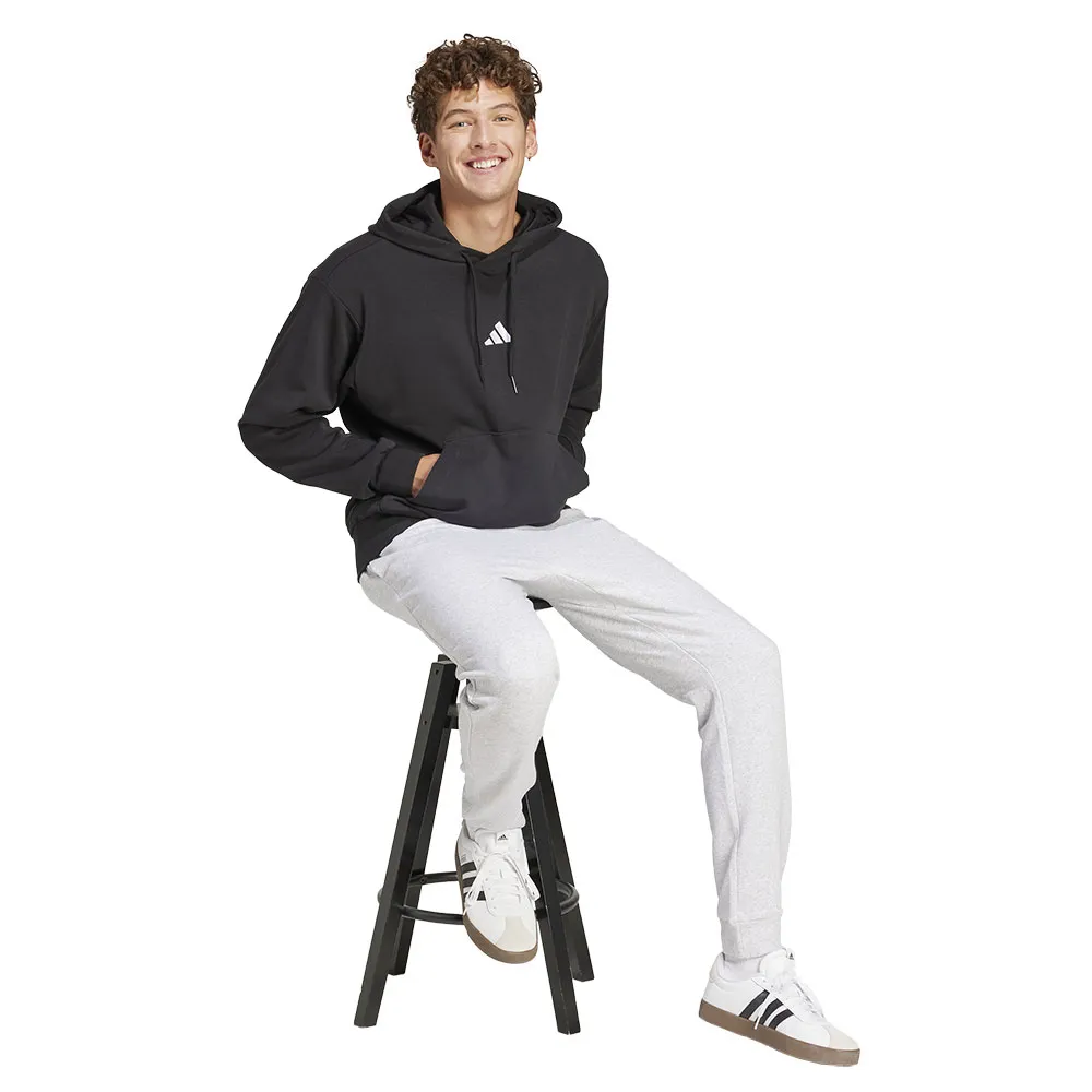 Худи adidas Essentials Feelcozy French Terry, черный — фото 4
