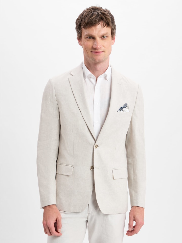 

Nils Sundström Куртка из льняной смеси песочного цвета