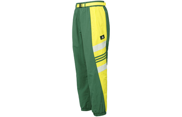 Спортивные штаны adidas Ub Pnt Wv Cb Contrast Color Stitching Casual Sports Long Pants Green, зеленый — фото 2