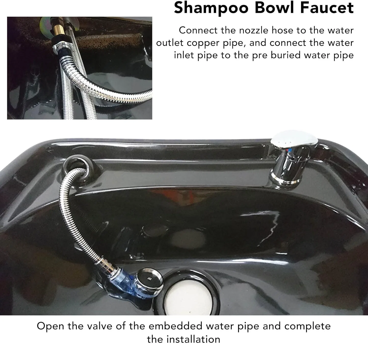Смеситель для раковины парикмахерской «Shampoo Bed Faucet» от SUPVOX Pwshymi — фото 4