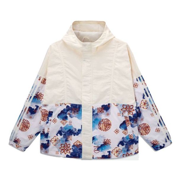 

Куртка adidas neo M Cny Wb limited Colorblock Sports Loose Hooded Jacket White HM9886