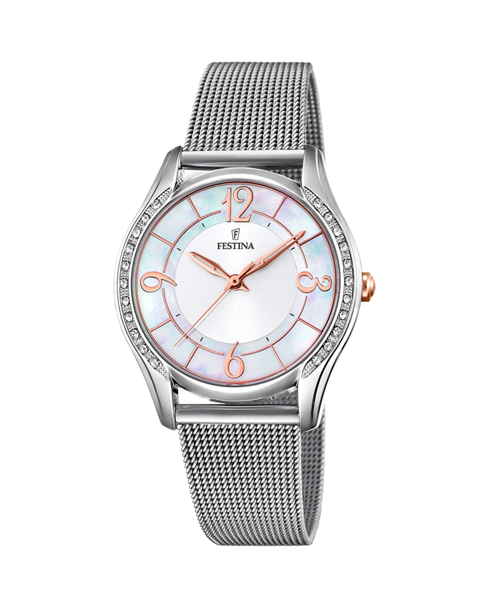 

Женские часы F20420/1 Mademoiselle из стали и зеленого циферблата Festina, серебро