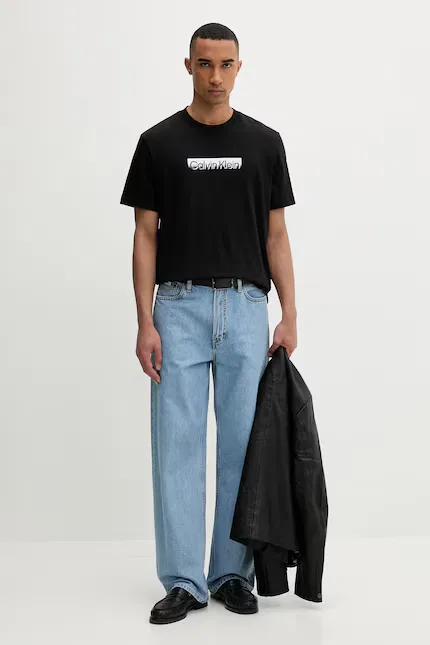 Футболка хлопковая Calvin Klein, черный — фото 2