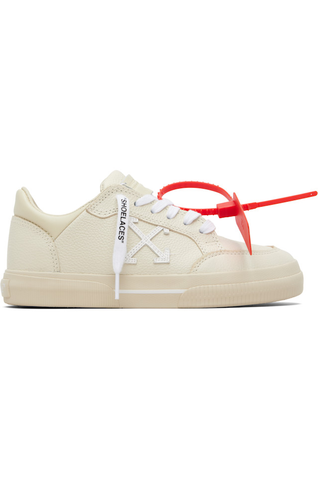 

Off-White Бежевые вулканизированные низкие кроссовки
