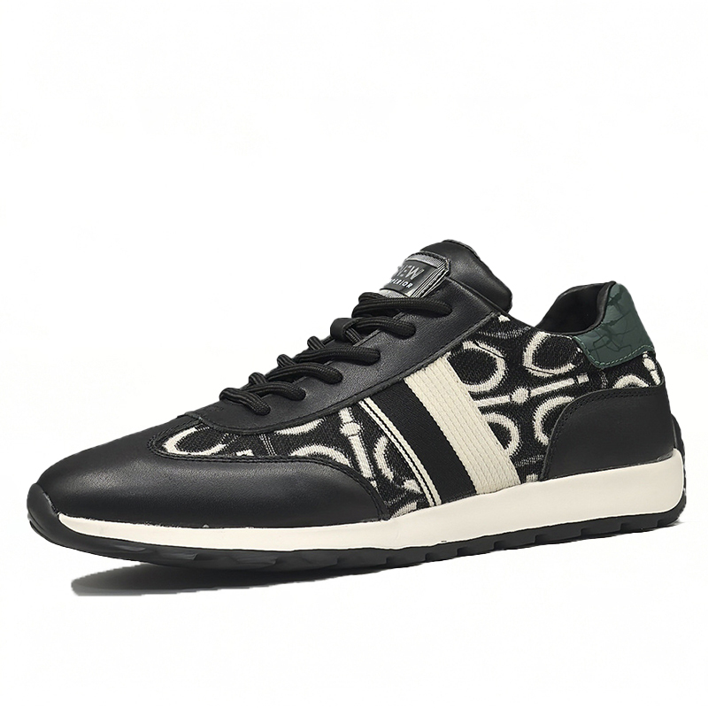 

SENJIALUO Износостойкие, легкие, дышащие и нескользящие мужские скейтерские кеды лоу-топ черные, цвет Black