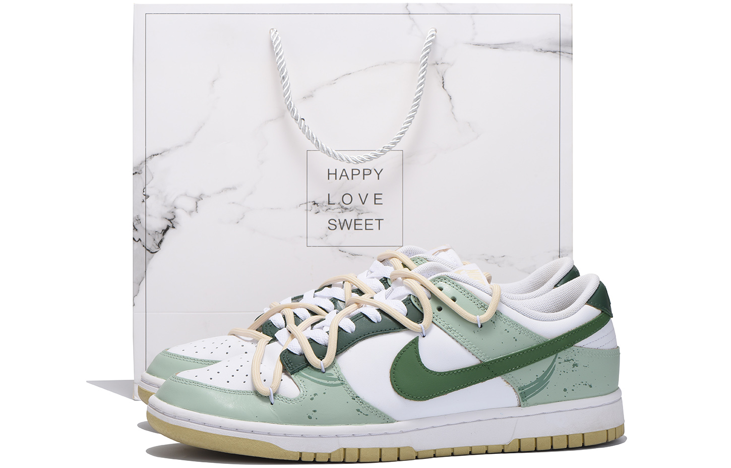 

Nike Кроссовки для скейтбординга Dunk Anti-Slip, износостойкие, низкие, мужские, зеленые