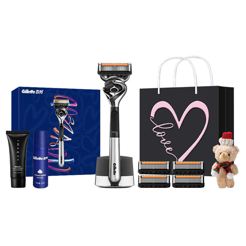 

Фенг Инь Чжи Шун серия мужские инструменты для бритья Gillette, серебро