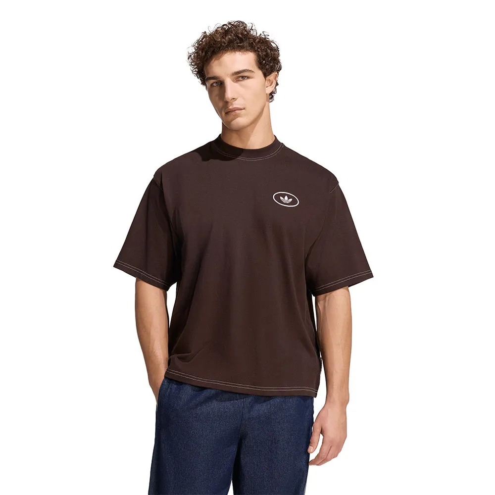 

Футболка с коротким рукавом adidas Originals Shoemaker с графическим принтом, коричневый