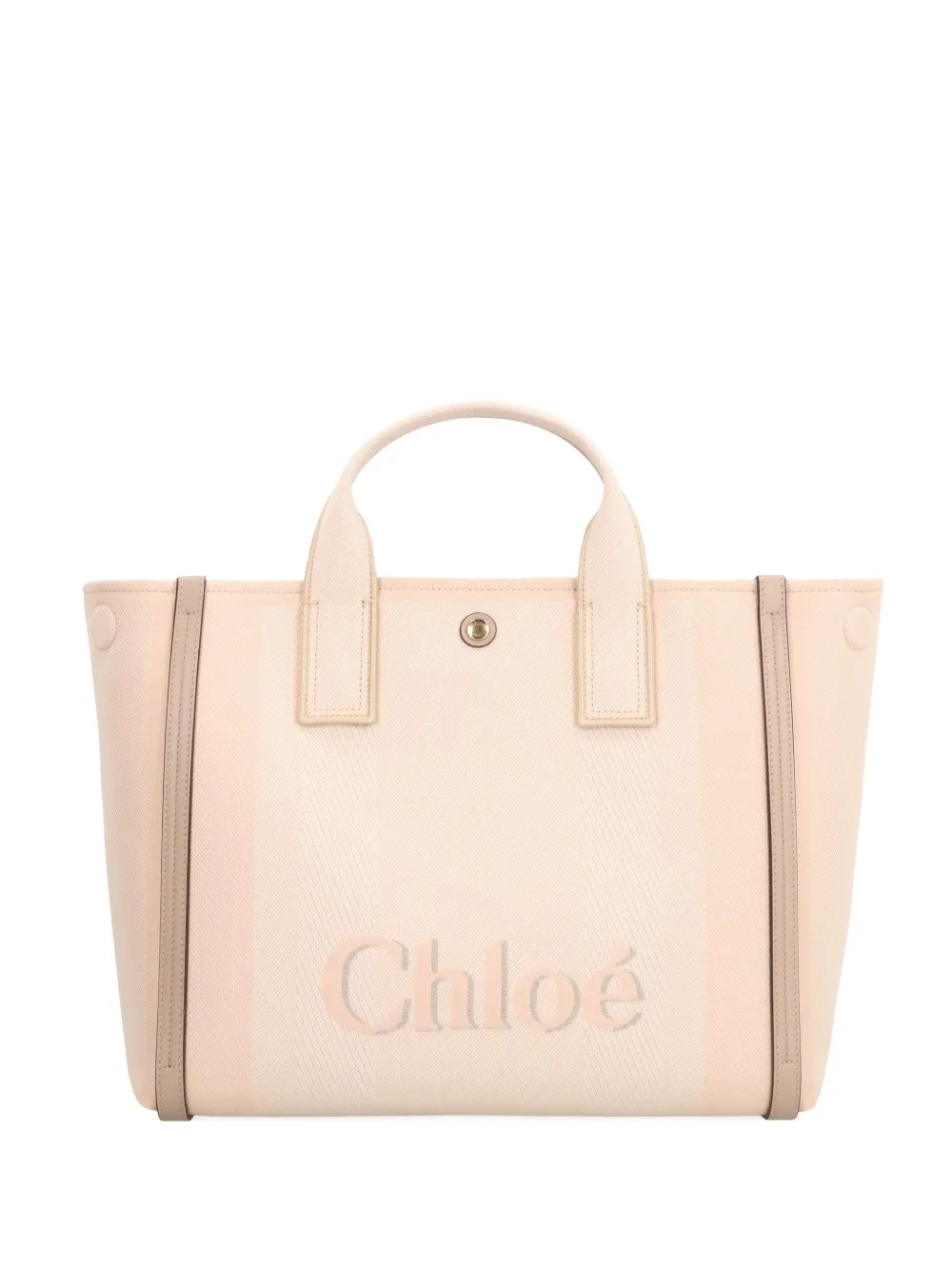 

Маленькая холщовая сумка-тоут с логотипом Carry CHLOÉ, розовый