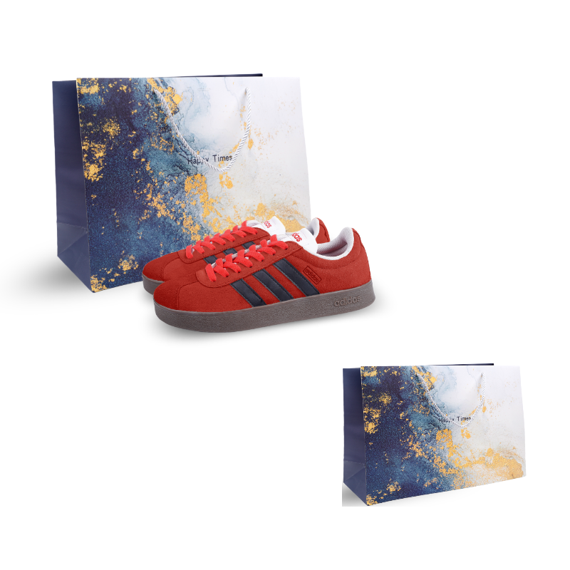 

Adidas Neo VL Court 2.0 противоскользящие износостойкие низкие кроссовки для скейтбординга унисекс красный белый черный