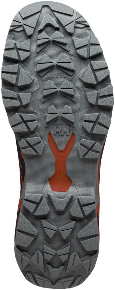 Мужские походные ботинки Helly-Hansen Ridgeflyer QL - прочная и дышащая обувь для активного отдыха, черный/оранжевый — фото 2