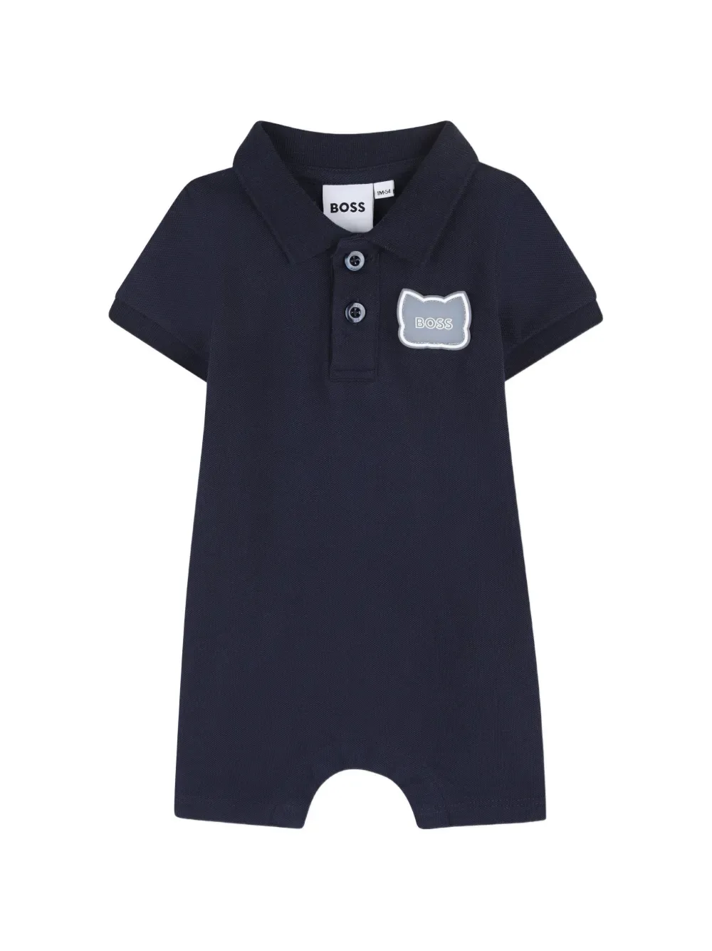 Ромпер с воротником поло BOSS Kidswear, синий