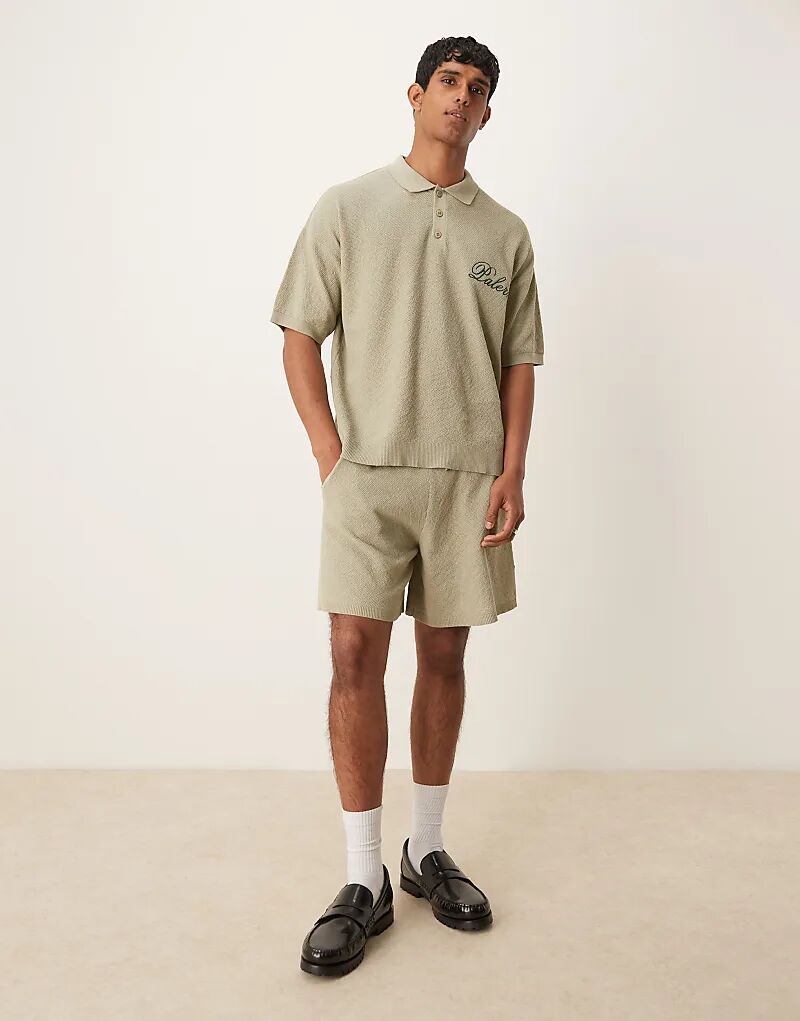 

Короткий трикотажный комбинезон свободного кроя ASOS DESIGN зеленого цвета