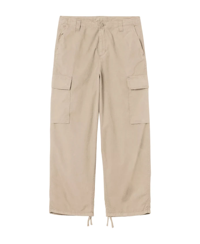 

Бежевые хлопковые брюки-карго прямого кроя Carhartt Wip, бежевый