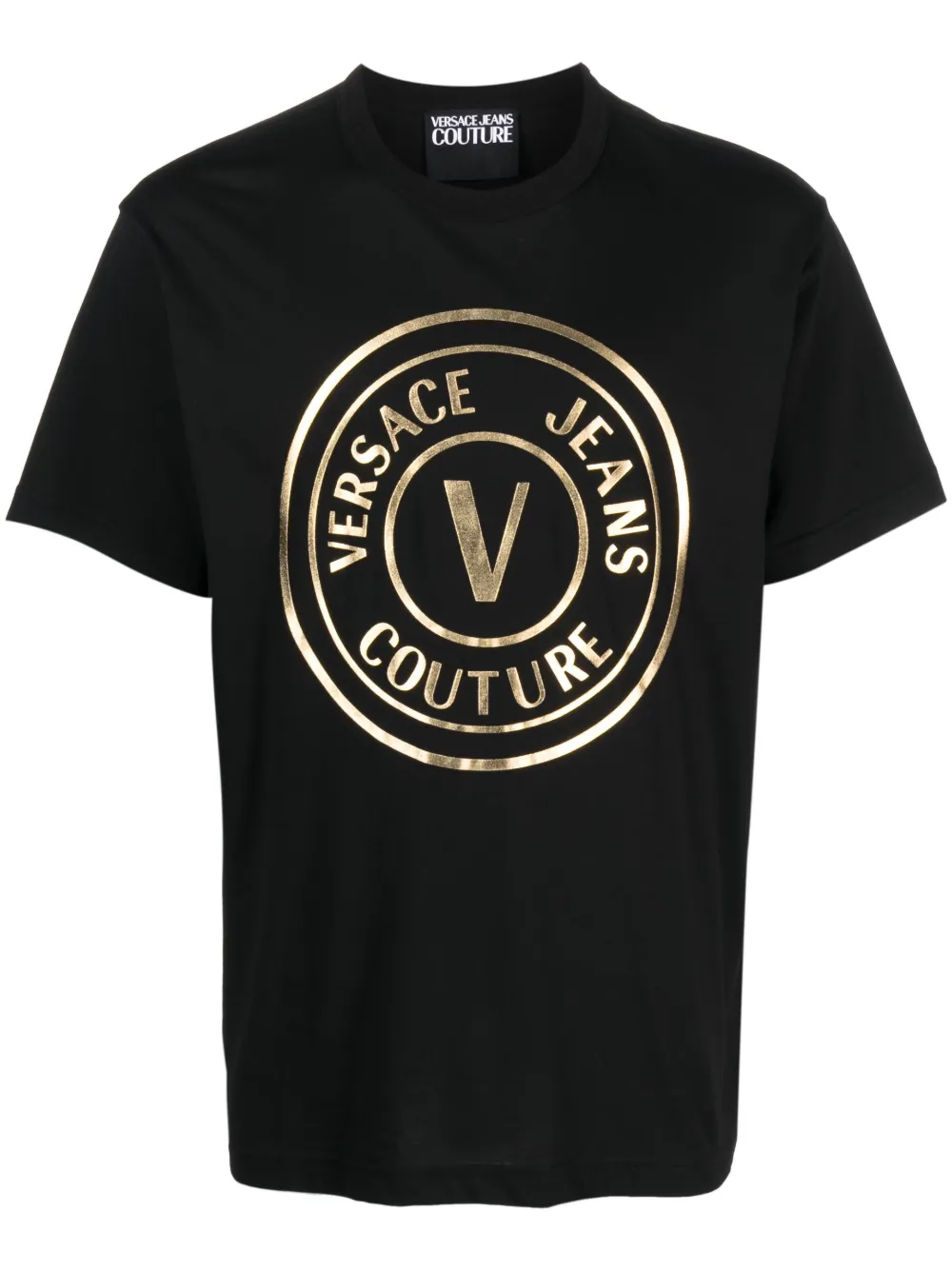 

Футболка с логотипом Versace Jeans Couture, черный