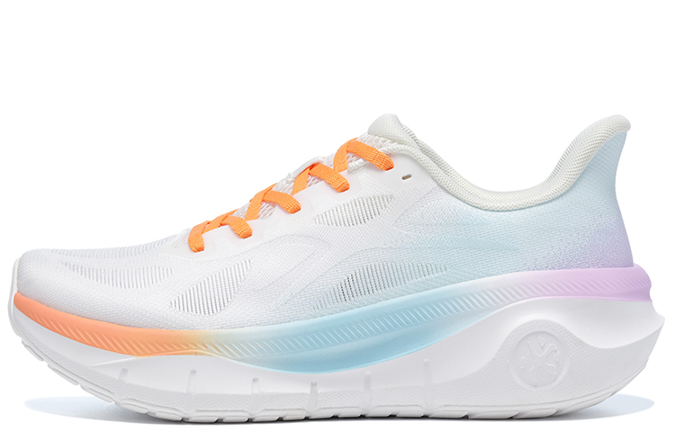 

BMAI Пионеры кроссовки для бега с утолщенной подошвой из EVA и PEBA, мидтоп, мужские, облачно-белый иридесцент, цвет Iridescent