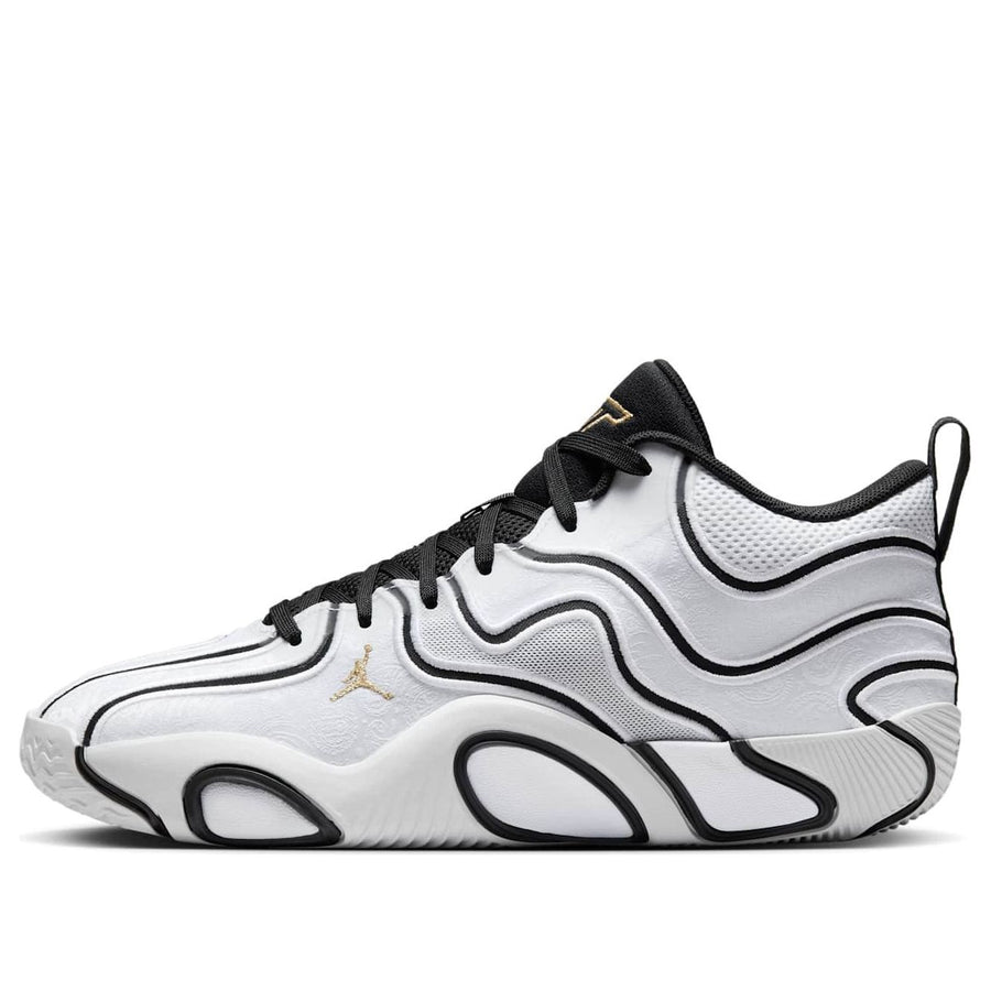 

Кроссовки Air Jordan Tatum 3 PF 'White Black Metallic Gold', белый