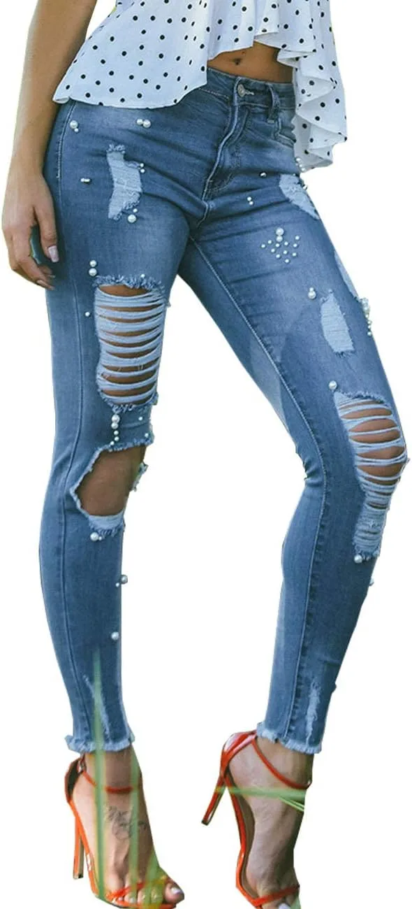 

Cresay женские джинсы с высокой талией и эффектом подтяжки