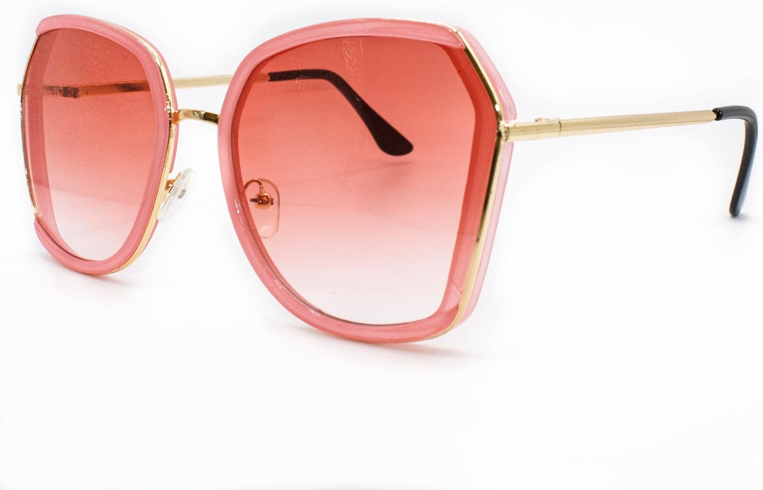 

Женские поляризованные солнцезащитные очки HAND No.389 – крупная металлическая оправа, защита UV400, стильные очки для отдыха, занятий спортом на открытом воздухе и поездок на работу – розовый оттенок