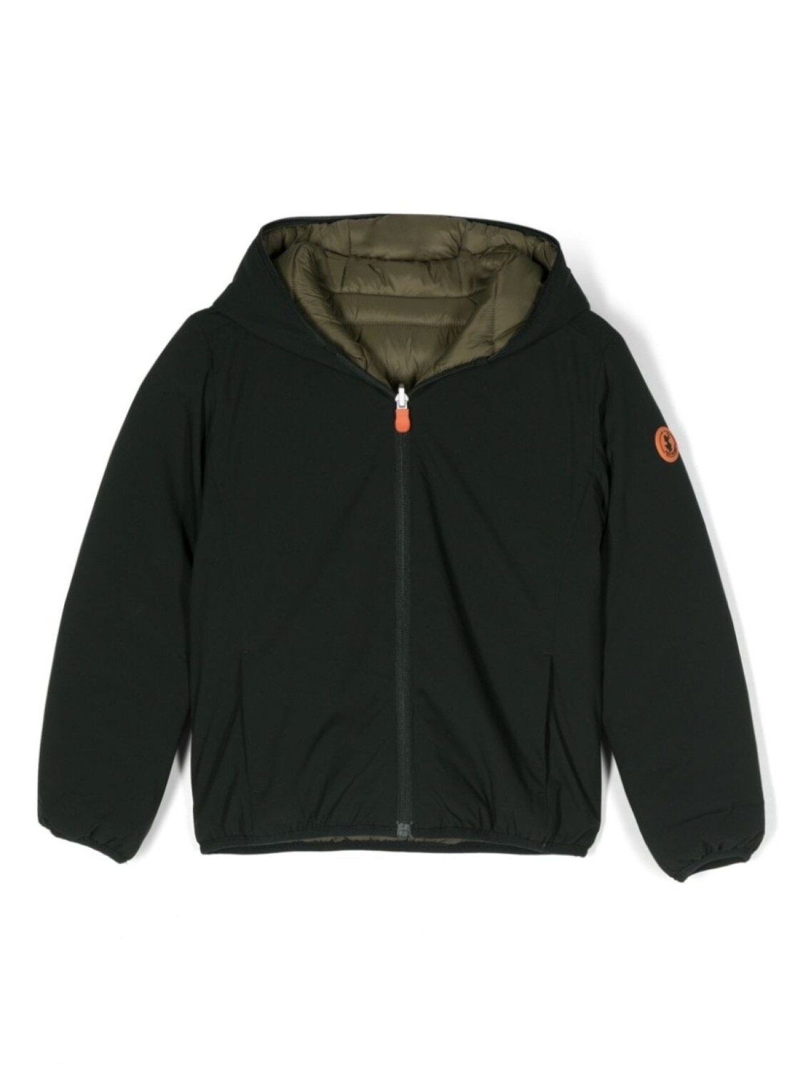 

Куртка с капюшоном и нашивкой-логотипом Save The Duck Kids, зеленый