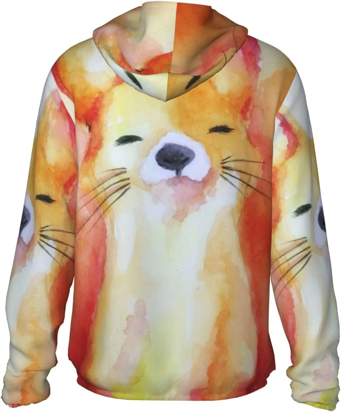 Толстовка с капюшоном для защиты от солнца Orange Cat, с длинным рукавом, легкая спортивная, на молнии, для мужчин и женщин — фото 4
