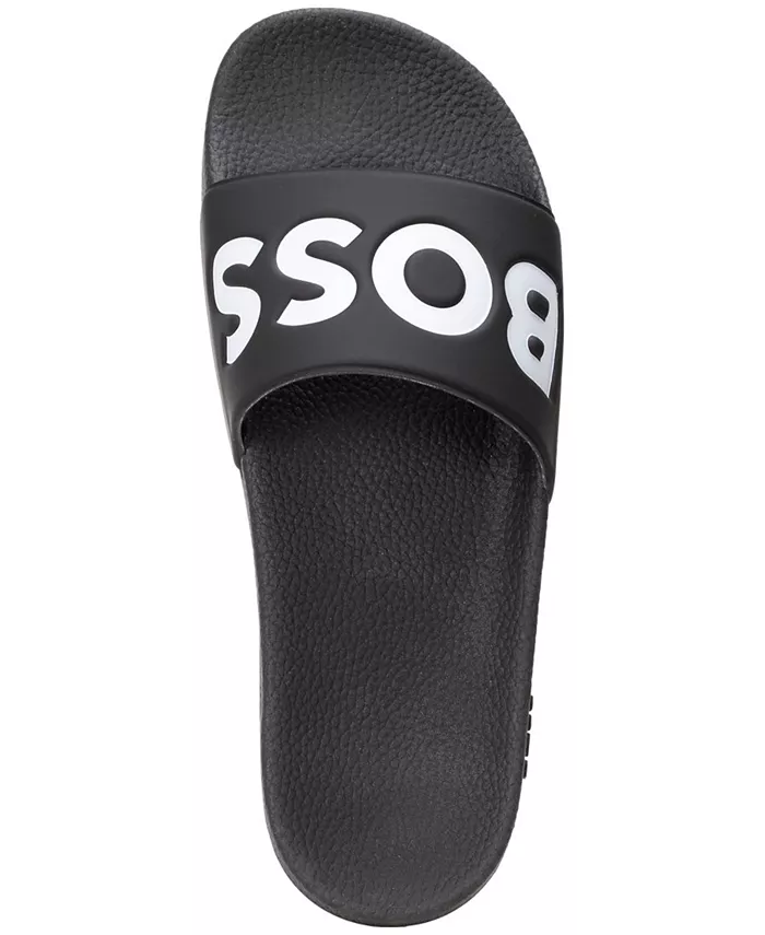 Мужские сланцы Aryeh Slip-On Hugo Boss, черный — фото 2