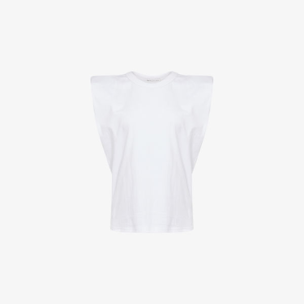 

Футболка The Frankie Shop Eva с подплечниками, белый