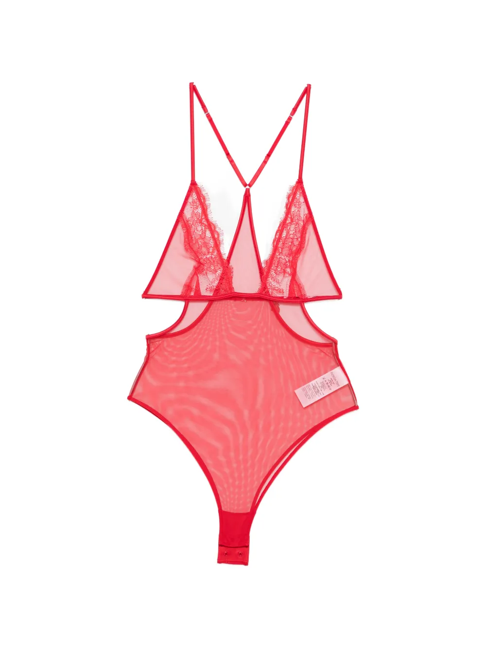 

Боди из кружева Patrizia Pepe, красный