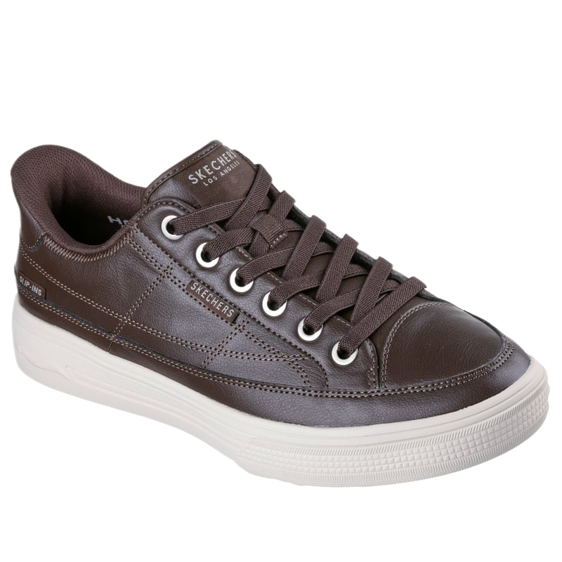 Мужские легкие повседневные кроссовки Arch Fit Arcade Catch Ya There Skechers, Chocolate — фото 4