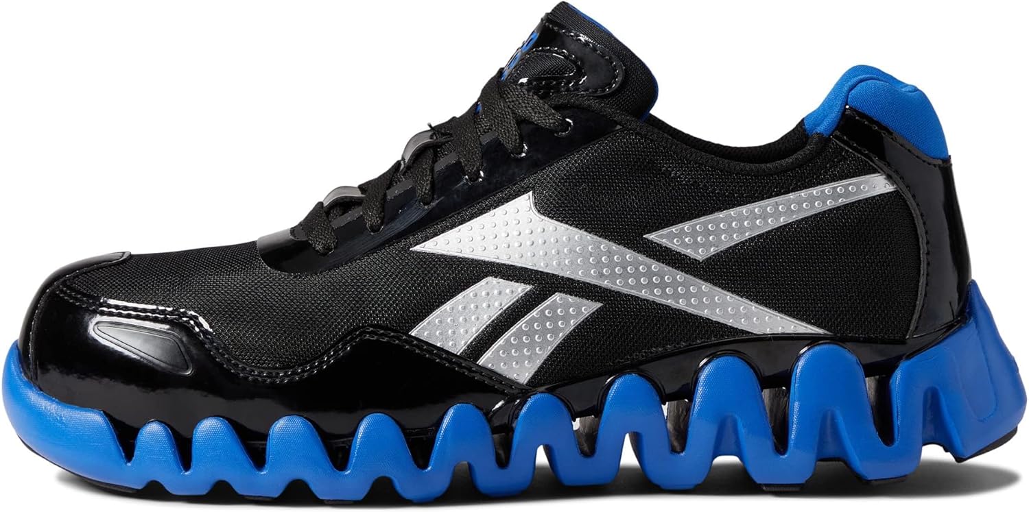 Мужские кроссовки Reebok Work Zig Pulse с защитным носком EH, черный/синий — фото 4