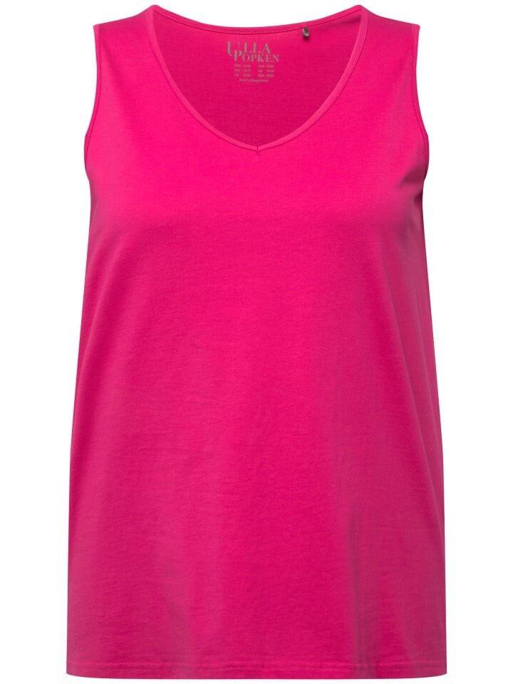 

Футболка Ulla Popken, цвет fuchsia pink