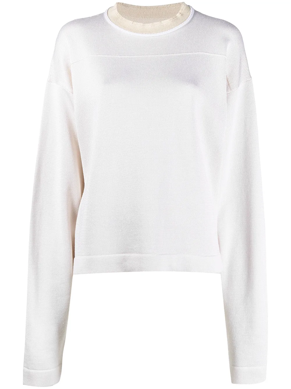 

Джемпер в двух тонах JIL SANDER, нейтральный