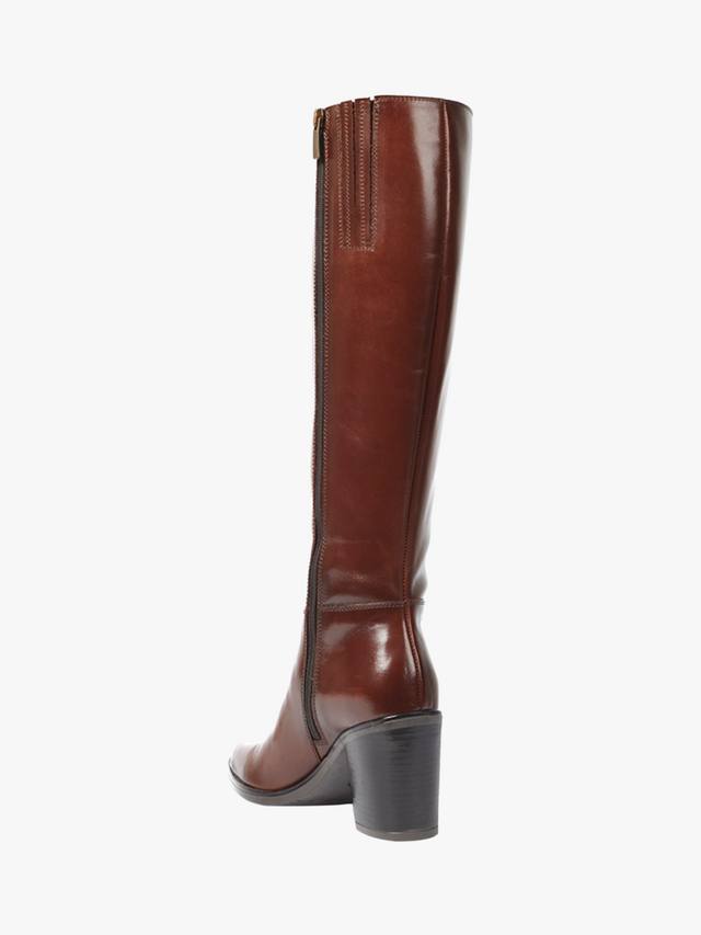 Кожаные сапоги cagaliaril большой ширины до колен Jones Bootmaker, коричневый — фото 3