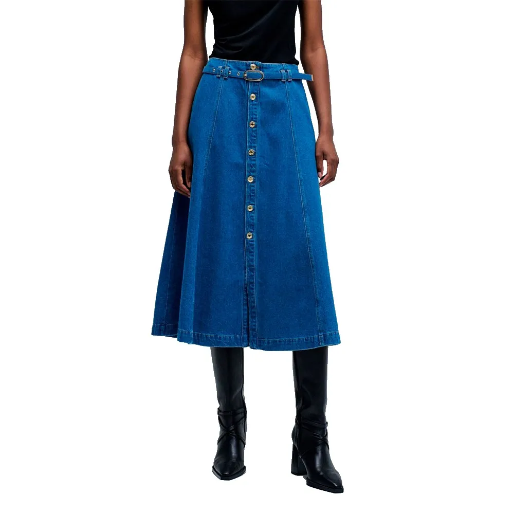 

Юбка Salsa Jeans 21010341 midi, синий