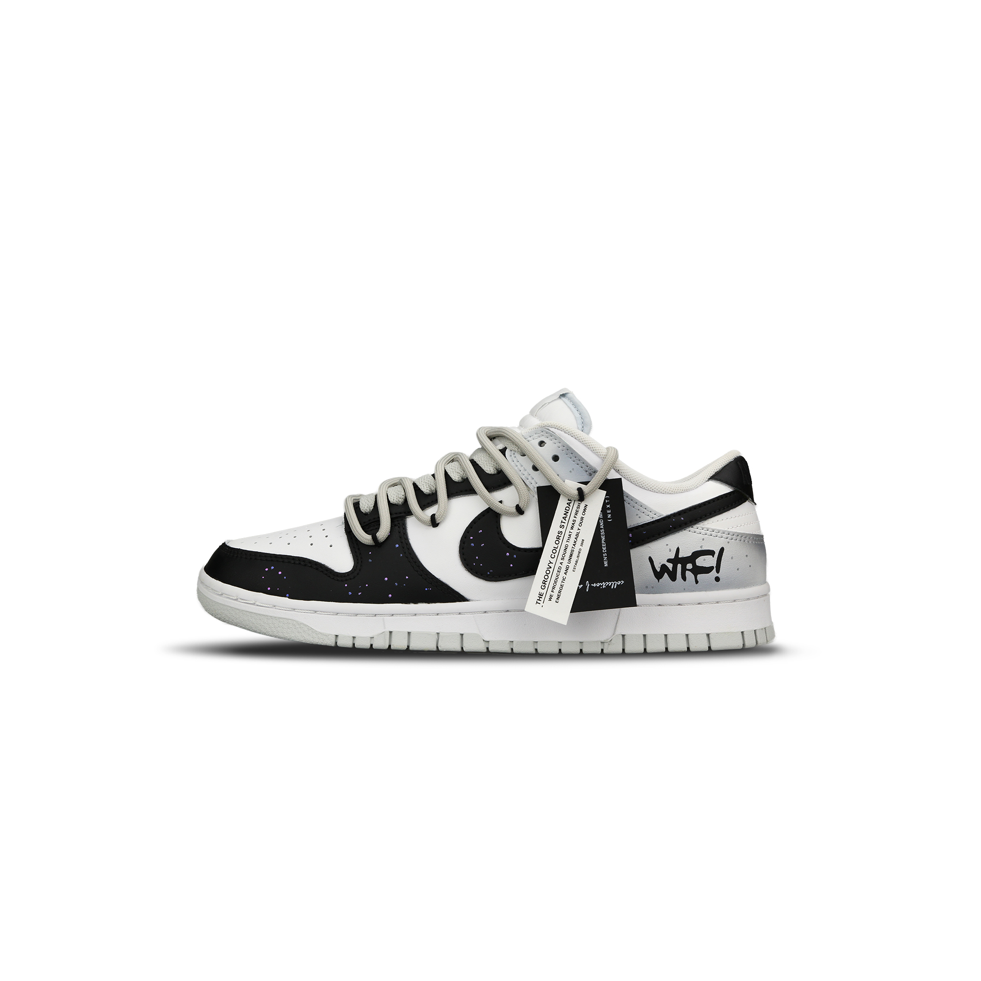 

Кроссовки Nike Dunk Skateboard Shoes Men Low-Top Black White Gray, черный/белый/серый